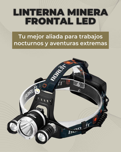 🔦La Linterna Todo Terreno Multiusos Premium Linterna de Cabeza Frontal con luces LED - 🚨