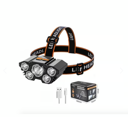 Linterna de cabeza 5 luz  led